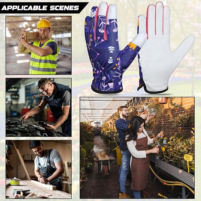 Jazzy Gardening Gloves Thorn Proof Safety Working Glove Leather Work Welding Gardening Glove for Men Women