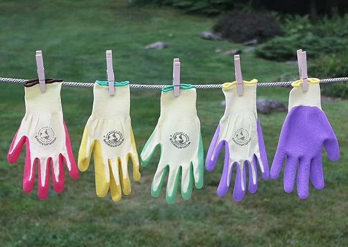 Womanswork Weeding Glove, Purple, Large