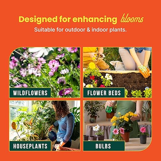 Sunday Flower and Rose Garden Naturals Plant Food Mix - Ready-to-Use Fertilizer - Perfect for Bulbs, Wildflowers, and Ornamental Gardens - OMRI-Listed, 4-4-6 NPK Mix - 2 Pack, 2lb Mix