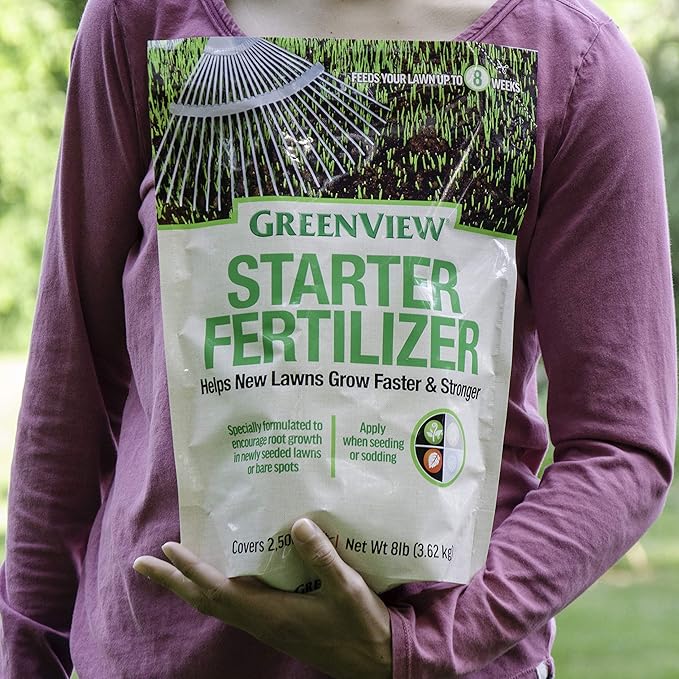 Greenview Spring or Fall Lawn Starter Fertilizer - 8 lb. Bag - Covers 2,500 sq. ft.