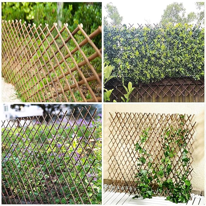 Glant Lattice Fence Expandable Plant Climbing Lattices Trellis Fence,Open Screen Fencing,Trellis Fence (2)