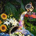 Solar Watering Can Light - Solar Lights Yard Decorations Outdoor,Garden Decor Lights for Yard,IP65 Waterproof Hanging Lantern Lights,Outside Garden Flower Bed Decor Light for Moms Birthday