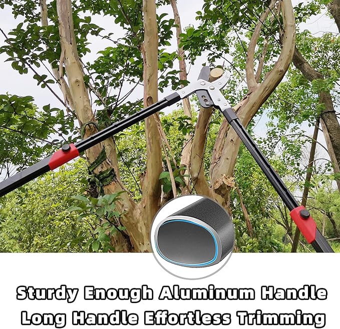 YRTSH Loppers Branch Cutter Heavy Duty Tree Trimmer, Extendable 28-41" Tree Pruner with Compound Action, Tree Cutter with 2 Inch Clean Cut Capacity Chop Thick Branches Effortlessly