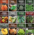 Vegetable Seeds 12 Variety Pack – Veggies & Herbs for Planting Indoor or Outdoor | Basil, Lettuce, Tomato, Cucumber, Winter Squash & More – Heirloom Kitchen Garden Gift Set – Survival Garden Seeds