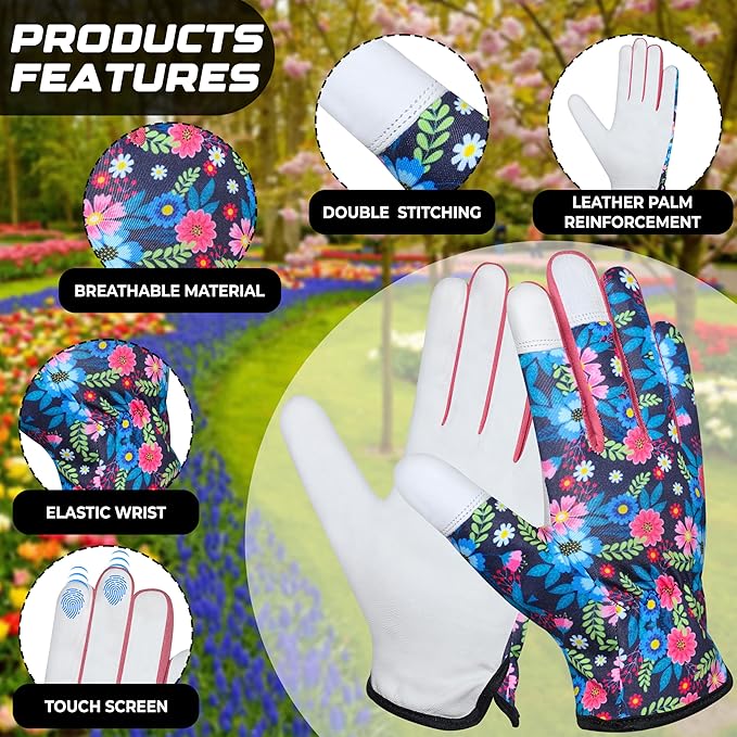 Jazzy Gardening Gloves Thorn Proof Safety Working Glove Leather Work Welding Gardening Glove for Men Women