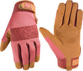 Wells Lamont Women's High Dexterity Breathable Work and Gardening Gloves, Pink, Small (7759S-700)