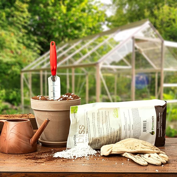 Perlite Bliss (4 Cubic Ft) - Organic Perlite for Plants Indoor Soil Amendment - Bulk Perlite for Gardening & Seed Starting - Mixes Easily with Potting Soil, Vermiculite, & Coco Coir for Plants
