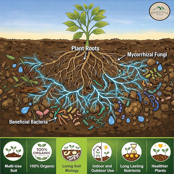 Organic Super Soil Concentrate - Living Soil - Essential Soils OG Organic - 5lbs