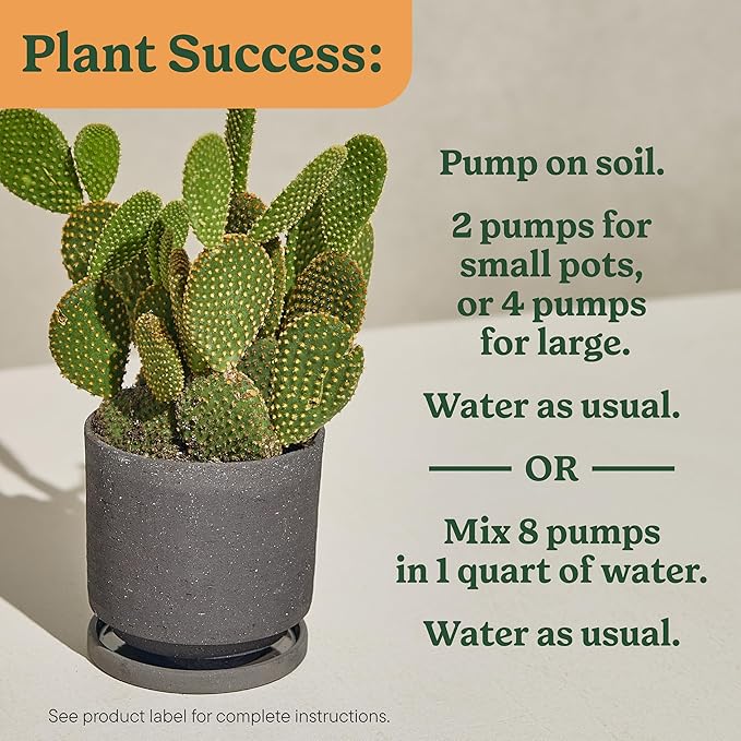 Miracle-Gro Indoor Plant Food for Cactus and Succulent, Liquid Plant Food for Indoor Succulents and Cactus, 8 fl. oz. (3-Pack)