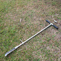 Soil Sample Probe 40” with Ejector and Foot Pedal,Soil Probe Stainless Steel T-Style Handle Soil Test Kit,Soil Probe Rod for Soil Sampling Plant Care/Agriculture/Garden/Farm