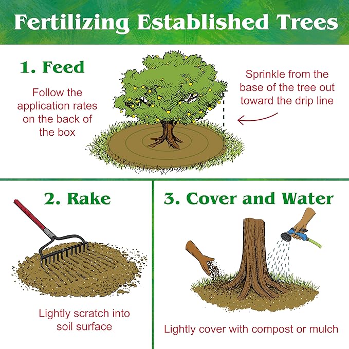 Down To Earth All Natural Fertilizers Organic Fruit Tree - Plant Food for Apples, Pears, Plums and Tropical Fruit Trees 6-2-4, 25 lb