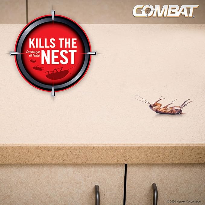 Combat Source Kill Max R2 Large Roach Bait, Black, 8 Count (Pack of 2)