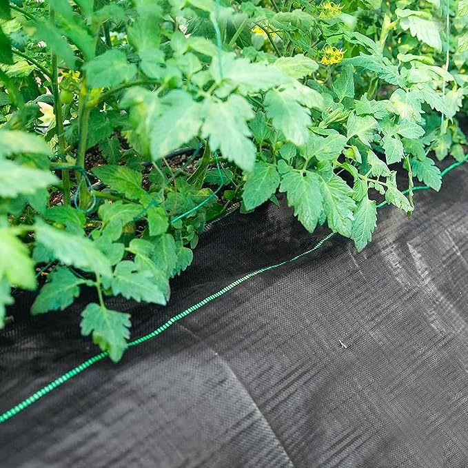 6FT x 100FT Weed Barrier Fabric Heavy Duty, 5.8oz Landscaping Fabric Woven Landscape Ground Cover for Gardens & Lawns