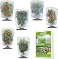 Drawstring Blueberry Netting for Bushes - 6 Pack 4.92×3.94Ft - Easy Install Reusable Garden Netting, Protective Mesh for Fruit Trees & Tomato Plants, Blocks Birds, Squirrels & Insects