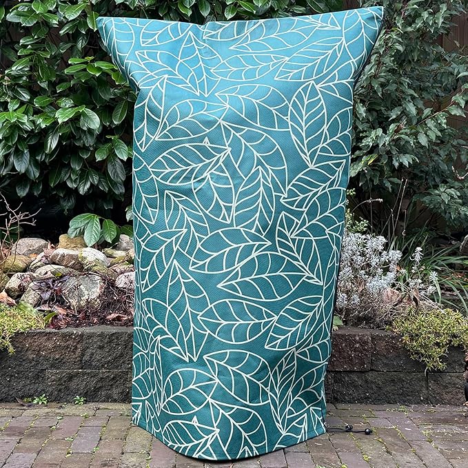Plant Covers Freeze Protection 32"x47" in 4 Pack | Green Winter Frost Blankets for Outdoor Plants | Reusable Garden Cover Bags with Zipper Drawstring | Cold Weather Shrub Protection Cloth