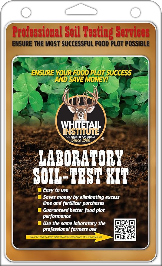 Whitetail Institute Laboratory Soil Test Kit, Ensures The Most Successful Deer Food Plot Possible, Professional Consultation Included, Receive Results Within One Week