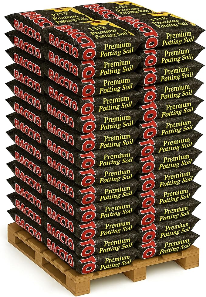 Michigan Peat 1420 Baccto Lite Premium Potting Soil for Indoor Outdoor Gardening, Seed Starting, Propagation, and More, 20 Quart Bag, 130 Pack