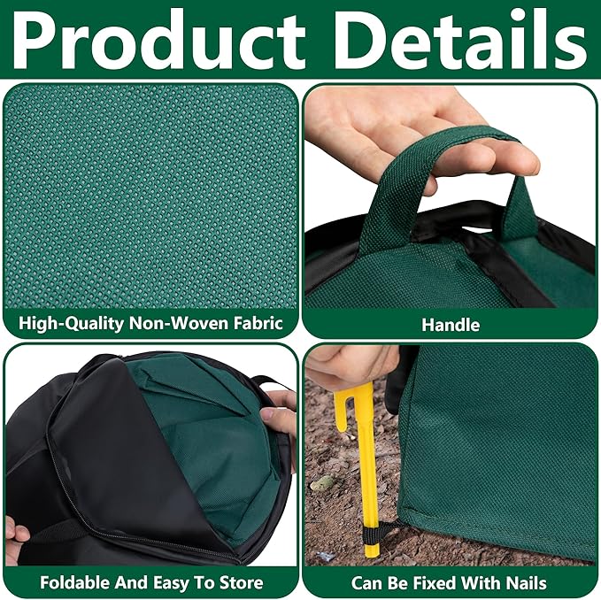 2 Pcs Pop Up Shrub Covers Frost Protection Tent, 30" x 28" x 28" Winter Plant Cover Freeze Protection, Warm Garden Plant Protector Tent for Protecting Outdoor Shrub Fruit Potted Plants from Snow & Ice