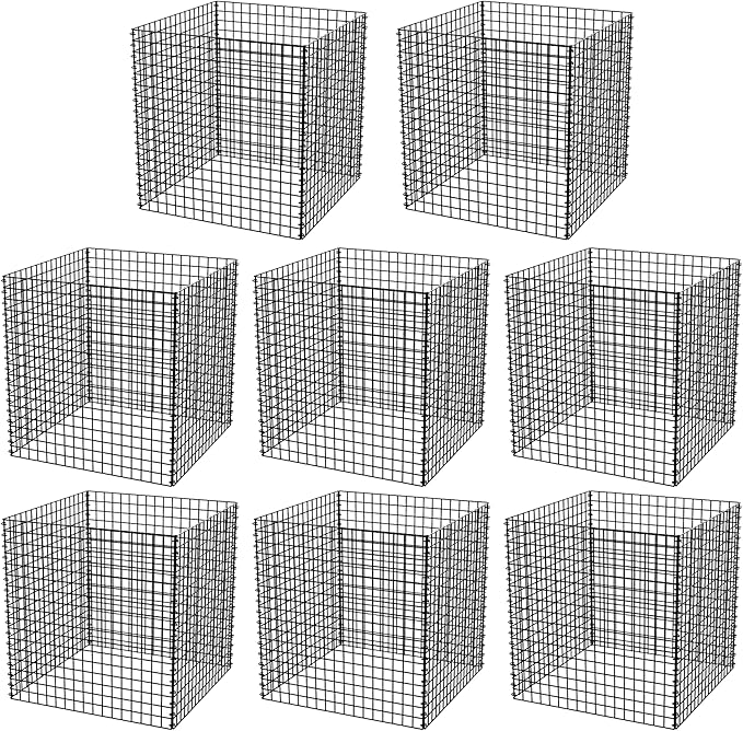 (8 Packs) Wire Plant Protector, 14.8" L x 14.8" W x 15.7" H Plant Protectors from Animals, Large Garden Plant Cage, Protect Plants, Shrubs and Vegetables from Rabbits, Heavy-Duty