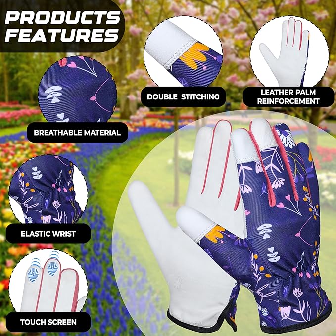 Jazzy Gardening Gloves Thorn Proof Safety Working Glove Leather Work Welding Gardening Glove for Men Women