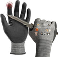 Schwer A4 AIR-SKIN Cut Resistant Work Gloves AR5918 with Extreme Lightweight & Thin, Grip Gloves for Gardening, Fishing, Refined Work, Mechanic, Touch-Screen, 3D-Comfort Fit, 1 Pair (XL)