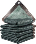 60% 10 X 20 FT Green Shade Cloth, Outdoor Woven Sun Shade with Grommets, Durable Breathable Netting Shading Antifreezing for Patio, Garden, DIY Home, Plants Cover, Greenhouse, Dog Kennel