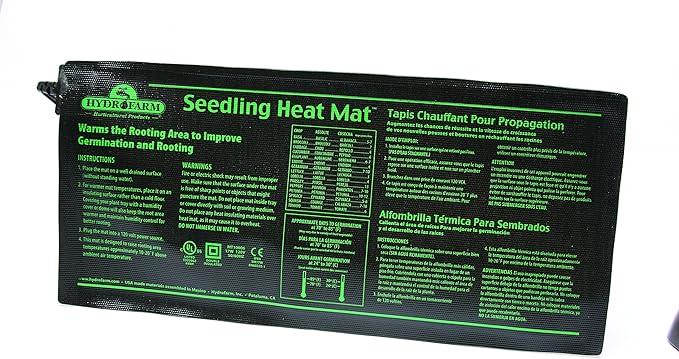 Jump Start 9" x 19 1/2" Waterproof Seedling Heat Mat