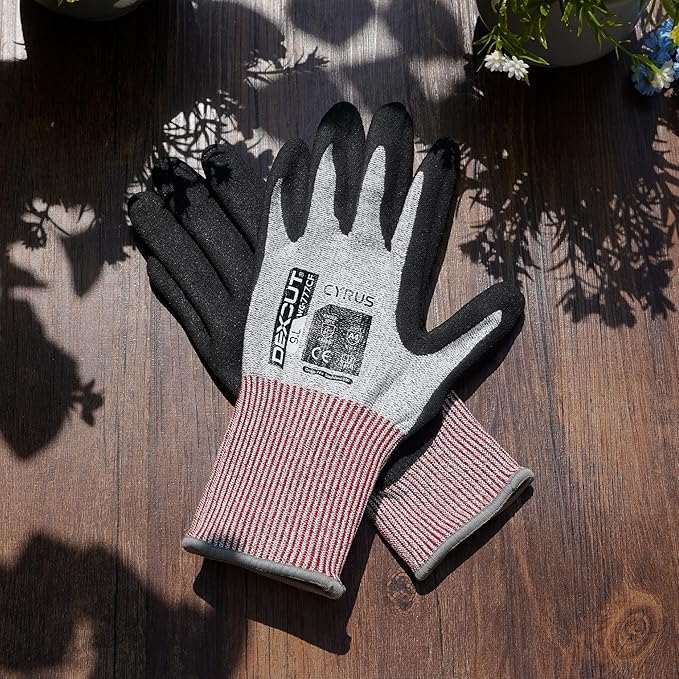 CYRUS Nitrile Gardening Gloves for Women＆Men, Thorn-Proof Garden Gloves,Work for Yard Garden, Weeding, Digging, Pruning
