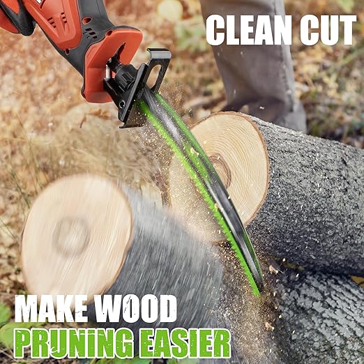 9.5-Inch Arc Curved Reciprocating Saw Blades Set with Storage Box – 5 Pieces, 5 TPI, CR-V Steel for Tree Trimming & Wood Pruning