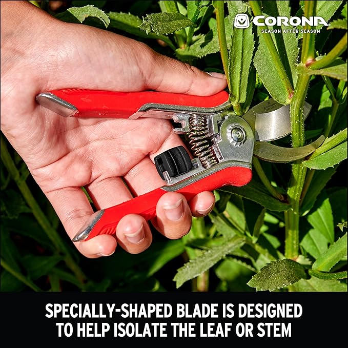 Corona BP 13623 Yard Essentials Houseplant Pruners, Red
