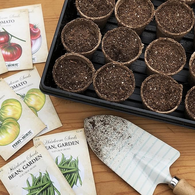 Jiffy Plant Germination Tray - Durable, Watertight, No-Hole, Lightweight - 10.75 x 21 in, 10-Pack - Plastic