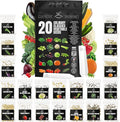 Vegetable Seeds Variety Pack – Tomato, Cucumber, Zucchini, Lettuce, Broccoli & Cabbage – 20 Varieties, 3900+ Non-GMO Heirloom Seeds, Indoor & Outdoor Garden