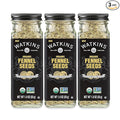 Watkins Organic Fennel Seeds, 1.8 oz, Pack of 3