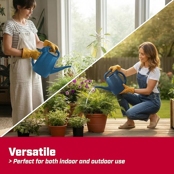 Chapin 48006 Watering Can, Garden, Indoor and Outdoor Plants, Recycled Plastic, Made in USA, 1/2 Gallon, Blue