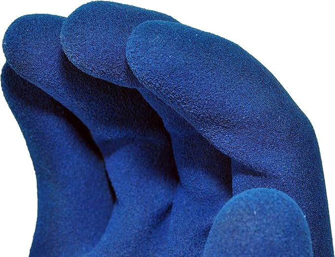 G & F 1536XL-6 6 PAIR PACK Aqua Gardening Men's Gloves with Double Microfoam Latex Water Resistant Palm， Men's X-Large Size