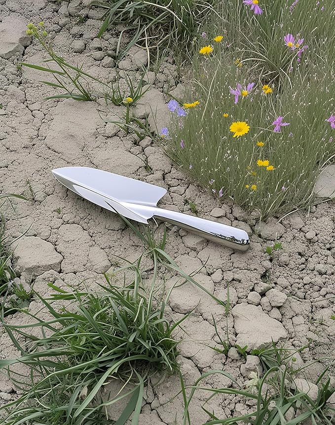 Garden Trowel- Stainless Steel Garden Shovel with Measurement Mark, Gardening Tools, Garden Shovel Hand Trowel, Gardening Hand Spade Tool for Planting, Transplanting, Weeding, Digging