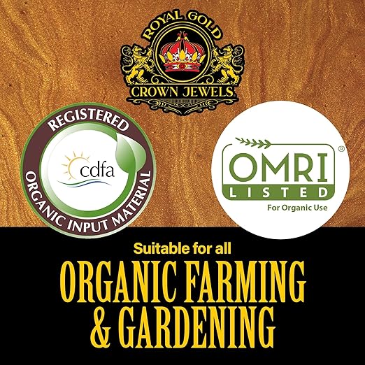 Royal Gold Crown Jewels Organic All Purpose 5-5-5 Dry Soluble Fertilizer, 10 lbs - Excellent for Pre-Amending Soils, Top-Dress Applications, in Composts and Nutrient Teas