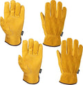 2 Pairs Heavy Duty Thorn Proof Gardening Gloves For Men & Women
