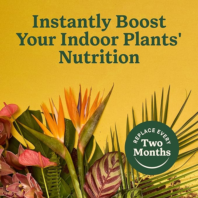 Miracle-Gro Indoor Plant Food Spikes for All Plants, Fertilizer Spikes for Houseplants, Flowers, Vegetables, and Herbs, 24 Spikes