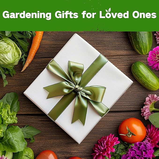 Lush&Dew Raised Garden Bed Heirloom Seed Bank, 32 Varieties 30,000+ Non-GMO Seeds for Planting Vegetables Herbs Fruits Year-Round, Gardening Gifts for Women Men, Survival Seed Kit for Food Supplies