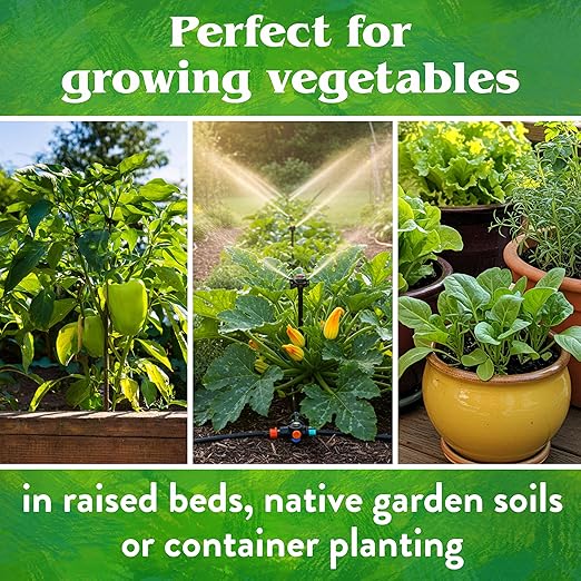 Down To Earth All Natural Fertilizers Organic Vegetable Garden - Plant Food for Vegetables, Herbs, Greens and Raised Beds 4-4-4, 40 lb