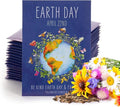 Bentley Seed Co. | Earth Day Planet Pollinator Flowers | Illustrated Bee Butterfly Flower Seed Packets | Environmental Favors for Events | Wildflower Mix Seed | Eco-Friendly Hand Out Gift | 25 Pack
