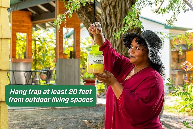 RESCUE! Outdoor Fly Trap - Reusable - 4 Traps