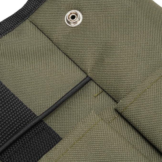 Diyeeni Garden Tool Storage Bag, Multi Pockets Large Capacity Garden Tool Bag Portable Handle Tear Proof for Camping (Green)