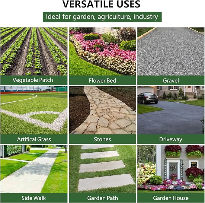 Broadfashion Woven Landscape Fabric 5oz, 5 x 300FT Weed Fabric Barrier, Double Layer, Garden Fabric Weed Barrier, Weed Control Fabric Ground Cover, Gardening Mat for Garden Beds, Landscaping