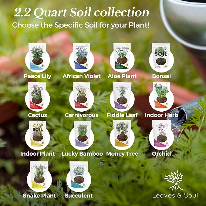 Professional Indoor Potting Soil for House Plants 8.2 Quarts Ready to Use, Premium Potting Mix Indoor Plants, Plant Soil for Indoor Potted Plants with Peat Coco Coir Perlite Dolomite Made in USA