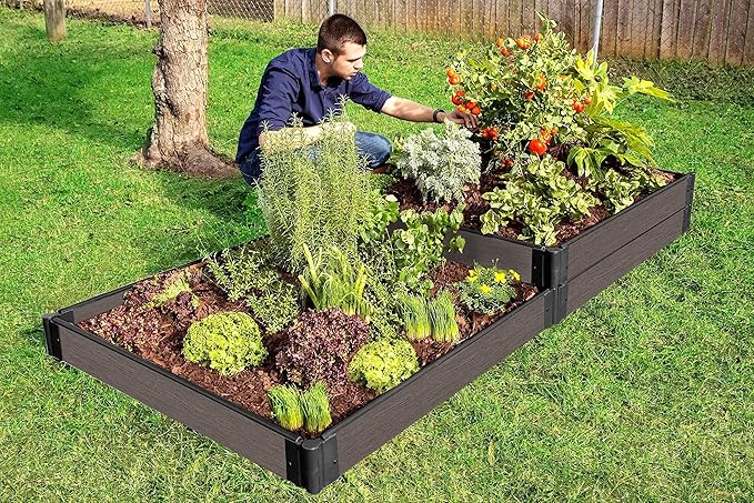 Frame It All 300001429 Weathered Wood Raised Bed