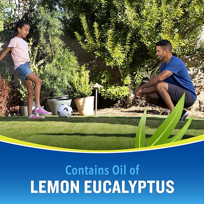 Cutter Lemon Eucalyptus Insect Repellent 4 Ounces, DEET-Free Pump Spray, 6 Pack