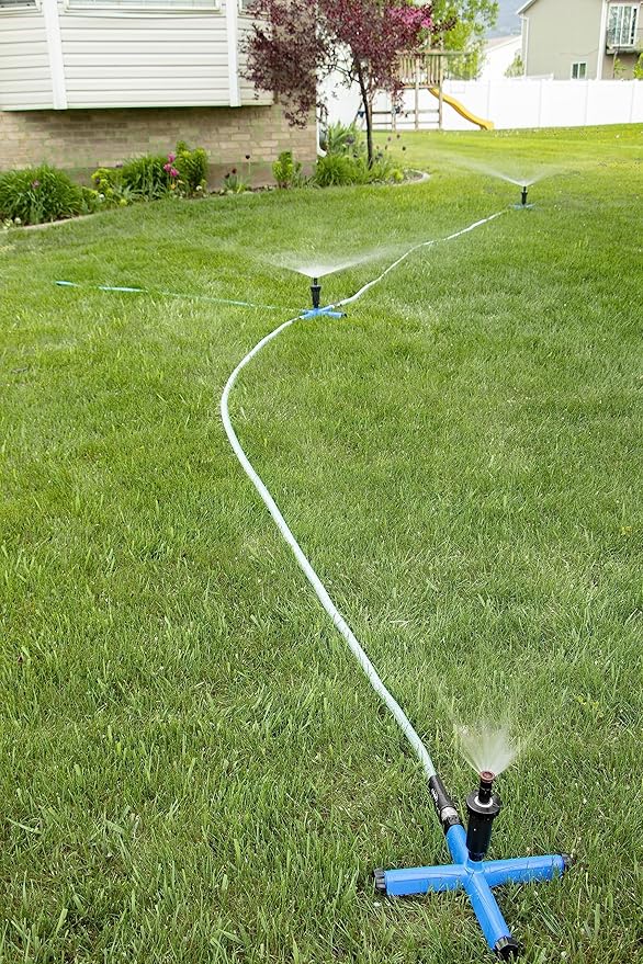 Orbit 27884Z Above Ground All-in-One Irrigation Sprinkler System for Lawn Kit